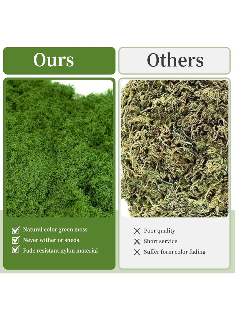 أنمي عشب صناعي أخضر داكن 100 جرام للزينة المنزلية والحدائق الصغيرة والحرف اليدوية - Image 4